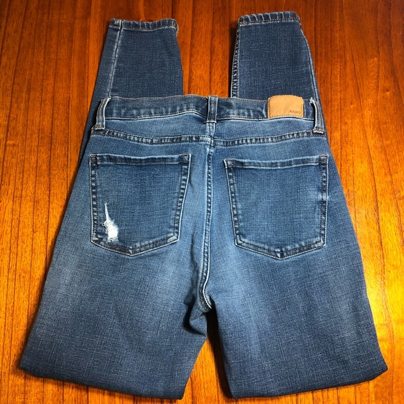 Aero distressed cheeky skinny jeggings - Picture 3 of 11